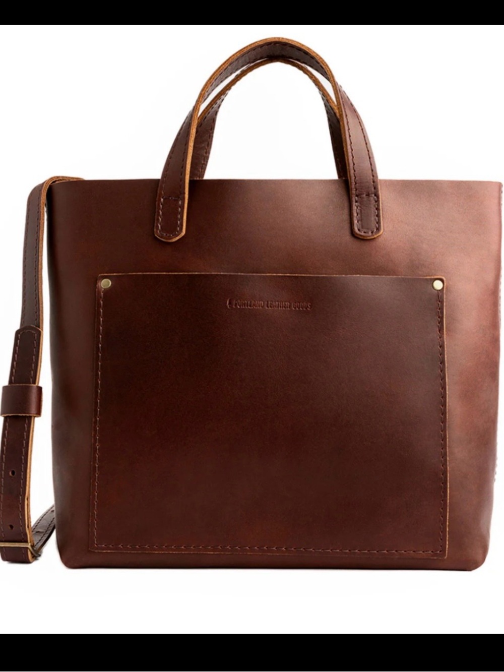 Portland Leather Medium Crossbody Tote